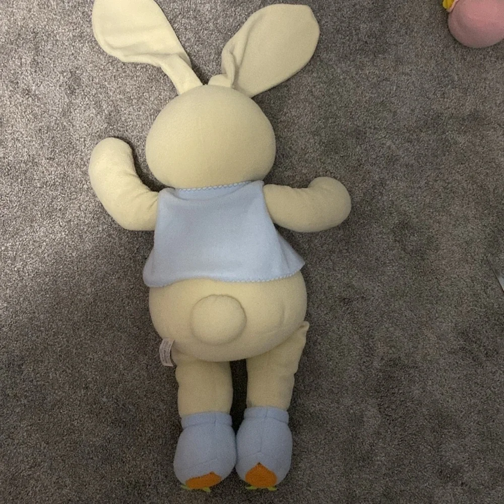 Vintage Zany Brainy Bunny Rabbit Stuffed Toys Stuffies Plush Easter Boy & Girl